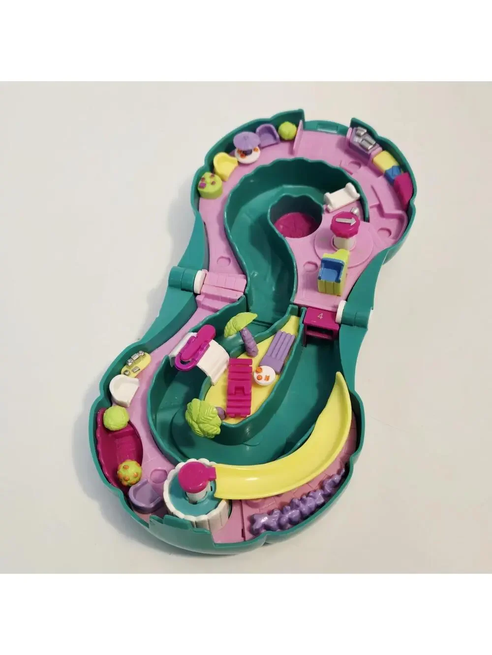 Polly Pocket Vintage 1995 Splash 'n Slide Waterpark Bluebird Toys Incomplete